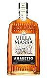 Villa Massa Amaretto (1x0,7l) 30% vol., aus echten sizilianischen Mandeln, süßer und weicher Mandellikör mit exquisiten Zutaten,mit Marzipannuancen, pur oder mit Eis genießen