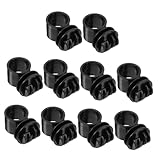 TOYANDONA 10 Stück Isolator Gartendrahtseilbeschläge Elektrozaunverbinder Drahtspanner STK Black