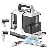 Handheld-Teppich- und Polsterreiniger, Doppel-Tank-Spot-Reiniger mit starker Saugkraft für die Tiefenreinigung von Haustierflecken, Sofas, Teppichen und Autositzen