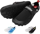 CRESSI Geko Shoes Black/Red 44 - Unisex Seeschuh Ideal für ein intensives Erlebnis in der aquatischen Umwelt mit direkter Verbindung zum Meeresboden, Schwarz/Rot, 44