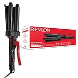 Revlon Hair Tools Revlon Wave Master Jumbo-Welleneisen (Design mit drei Jumbo-Stylingplatten, Turmalin-Keramikbeschichtung, 30 Temperatureinstellungen bis zu 190° C) RVIR3056UKE
