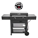 Char-Broil Gasgrill Plancha Versa-Tile 2-Zonen Griddle-Gasgrill, 3-in-1 Kachel System: Griddle, Grill & Pizzaofen - Ideal für draußen, Garten, Terrasse
