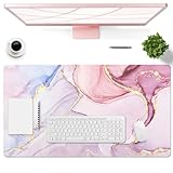 EPriakotu Schreibtischunterlage, 60 x 35cm PU Leder Schreibtischmatte, Wasserdichte Schreibtisch Blotter Schutz Büro Schreibtischmatte Computer Laptop Tastatur Matte für Büro Zuhause