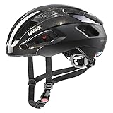uvex rise cc Women's Edition - sicherer Performance-Helm für Damen - individuelle Größenanpassung - optimierte Belüftung - black - goldflakes matt - 52-56 cm