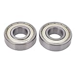 Niedriggeräusches Hohe Temperaturbeständige Kugellager für Automobile, 2pcs Gummi Versiegelte Tiefe Rille, Lagerstahl