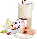 Samnuerly Softeismaschine Home Kleine DIY Küche Automatische Mini-Obst-Softeistüten-Eismaschinen Gesund Einfache One-Push-Bedienung, Kinderliebling