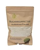 Stauden Gänge Algenkalk Pulver 1kg im umweltfreundlichen Papierbeutel wiederverschließbar/Buchsbaumretter/Das Original/mit Anleitung/Buchsbaum Kur/Buchsbaumdünger