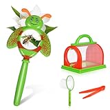 ORFOFE Outdoor Teiliges Insektenfangset mit Kunststoff Pinzette Schmetterlingsnetz Beobachtungsbox und Lupe Sicher Robust und Leicht für Naturerkundungen