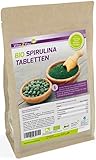 Vita2You Bio Spirulina Tabletten 500g | 400mg pro Tablette | ca. 1250 Algen Presslinge | Aus Ökologischen Anbau | Rohkost im Zippbeutel