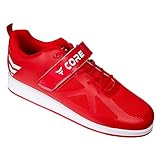 Nordcore Gewichtheberschuhe für Herren und Damen - Powerlifting, Weightlifting, Bodybuilding, Squat, Kreuzheben - Rot 46 EU
