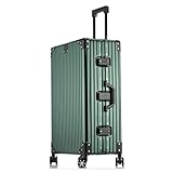 Hartschalengepäck aus Aluminium-Magnesium-Legierung, Reißverschluss, mit Spinnrädern und Schloss, von Fluggesellschaften zugelassene Hartschale, Handgepäck, Metalllegierung, Koffer, Rollkoffer für
