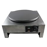 40cm Profi Crepes Eisen und Pfannkuchenmachermaschine 300 °C Crepes Platte Crepe Maker Wrapmaker Pfannkuchen Pfanne Omelette Wrap 3000W