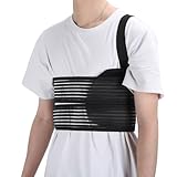 Watris Veiyi Gebrochene Rippenbandage, Elastischer Rippengürtel, Atmungsaktiver Ripp-Brustbandage, Verstellbare Brustwickelgürtel, 80-115cm/31.5-45.3in