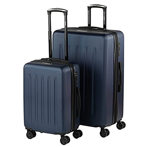 SKPAT - Leicht Koffer Set ABS Reisekoffer Set für Flugreisen - Dauerhaft Hartschalenkoffer Set - Kofferset Hartschale mit TSA Kombinationsschloss - Robuster und Leichter Reisekofferset Koffer 4, Blau