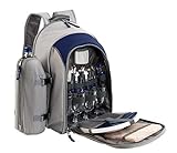 Be Nomad Picknick-Rucksack, Kühltasche, Isotherm - blau/grau