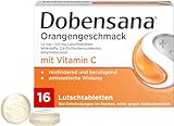 Dobensana, Orangengeschmack 1.2 mg 0.6 mg Lutschtabletten, Orange, Vitamin C, 16 stück