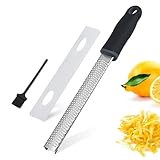 Sivono Knoblauchreibe, Zitronenreibe Edelstahl,Parmesanreibe mit Rasiermesser Scharfe Klinge, Fein Zester Reibe Knoblauchreibe Ingwerreibe Muskatreibe,Spülmaschinenfest