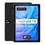 AWOW Tablet 10 Zoll Android 14: 2025 Neueste Octa-Core 8GB RAM+64GB 1TB TF Tablet PC mit WiFi 6 Bluetooth 5.0 5000mAh 1280 * 800 FHD GMS Dual Kamera mit Hülle