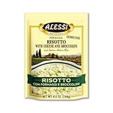 Alessi Autentico Premium Seasoned Risotto Italian Arborio Rice Easy to Prepare, 184.3 g (Cheese & Broccolini, 6 Stück)