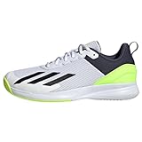 adidas Herren Courtflash Speed Tennis Shoes Sneakers, FTWR White/core Black/Lucid Lemon, 43 1/3 EU