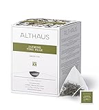 Althaus Tee JASMINE TING YUAN ⋅ Grüner Tee im Pyramidenbeutel ⋅ PYRA PACK ⋅ Grüner Jasmintee ⋅ 15 x 2,75g