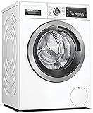 Bosch WAV28MWIN Serie 8 Smarte Waschmaschine, 9 kg, 1400 UpM, Made in Germany, Fleckenautomatik entfernt 4 Fleckenarten, ActiveWater Plus maximale Energie- und Wasserersparnis, Nachlegefunktion, Weiß