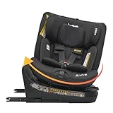 Jovikids 360° Drehbar Kindersitz mit ISOFIX und Ruheposition, i-Size(ECE R129) 40-150cm(0-36kg) Reboarder Baby Autositz, ab Geburt -12 Jahre (schwarz)