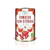 Biogustí Gehackte Tomaten – Fein gewürfelte italienische Bio-Tomaten – Frischer Geschmack & Aroma – 400 g