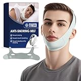 Anti Schnarch Kinnriemen, Einstellbares Schnarchstopper-Gerät, Für Schnarchen, zur der Mundatmung & Reduktion Snore, Einstellbare Atmungsaktive Kopfband Für Männer & Fraue