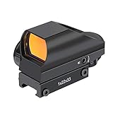 Feyachi RS-25 Red Dot Visier Rotpunktvisier Reflexvisier mit 4 Absehenmustern 11 Helligkeitsstufen Leuchtpunktvisier Zielfernrohr Airsoft Red Dot Sight mit 20mm/22mm Schiene