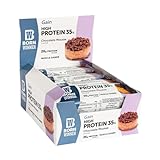 BornWinner Gain, High Protein Riegel, Chocolate Mousse, 35 Prozent Eiweißgehalt, 26 g Protein pro Riegel, Muscle Gainer, 12x75g