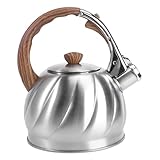 Abaodam 1Stück Wasserkocher mit Pfeifgerät Praktischer Teekessel für Tee Kaffee und Milch Automatisches Signal Langlebig für Verschiedene Dekorationsstile Geeignet