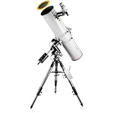 Bresser Messier NT203L/1200 EXOS-2 PMC-Eight Goto Teleskop-Set, 203 mm Öffnung, 1200 mm Brennweite, Sonnenfilter, WLAN, App ExploreStars