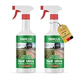 ABACUS® Grünbelagentferner & Algenentferner gebrauchsfertig für die Entfernung von Grünbelag und Algen – Nell Ultra 2 x 750 ml (7283)