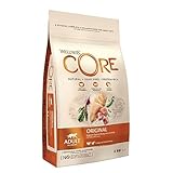 Wellness CORE Adult Original, Katzenfutter trocken, getreidefrei, hoher fleischanteil, Pute & Huhn, 4 kg