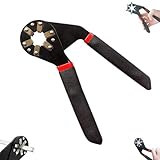 6-Zoll/8-Zoll-Außensechskant-Halterungsschlüssel, multifunktionales, verstellbares Universal-Reparaturwerkzeug, Drehmoment-Aktivitätsschlüssel, hält 6-mm/M3-Muttern bis 20-mm/M12-Muttern (8inch)