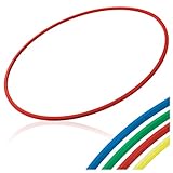 Sport-Tec Gymnastikreifen aus Kunststoff, Hula Hoop, Trainingsreifen, Turnreifen, Fitnessreifen, 80 cm, 400g