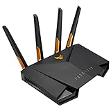 ASUS TUF Gaming AX3000 V2 Dual Band WLAN kombinierbarer Router (Tethering als 4G und 5G Router-Ersatz, WiFi 6, bis zu 3000 Mbit/s, Mobile Game Mode, 2,5Gbit/s Port, AiMesh, AiProtection Pro)