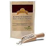 Brothers Eiweißbrot Backmischung gewürzt, 1 kg Packung ergibt 1,9 kg Teig, in Deutschland hergestelltes Diabetikerbrot mit 90 % weniger Kohlenhydraten als Brot