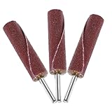 Warmhm 3Stücke Schleiftrommeln mit Grit Schleifen Langlebige Schleifhülsen für DIY Projekte und Hausreparaturen Schaft für Rotationswerkzeuge