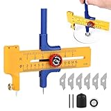 Kreisschneider Papier,1-15cm Circle Cutter,Geeignet FüRkreiszeichner,Kleine Kreise,Kann Zum Schneiden Von Papier,Pappe,Leder Verwendet Werden,Professionelles Zirkelmesser