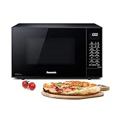 Panasonic NN-CT56 Mikrowelle (1000 Watt, mit Grill und Heißluft, Inverter Mikrowelle, 27 Liter, geringe Bautiefe) schwarz