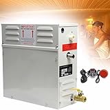 PixCy 3kw-21kw Sauna Dampfgenerator 220v Für Haus Und Gewerbe, Sauna/Dusche/Bad/Spa, Mit Entwässerung, LED-Digital-Regler Automatischer Thermostat 35-55℃,220V-4.5kw