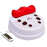 BEIAKE Fußmassagegerät Infrarot Chi-Maschine Passive Aerobic Exerciser Vitalität Schaukel Mit Bequemem Knöchel Padded Für Bein Fuß Erholung Behandlung,Rot