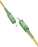 goobay 59637 Glasfaserkabel (FTTH) / Singlemode (OS2) Simplex/SC APC (8°) Stecker auf SC-APC (8°) Stecker/Lichtwellenkabel / 0,5 Meter