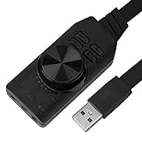 Jandra 7.1-Kanal-3,5-Mm-Audio-Interface-Soundkarte USB2.0-Mikrofon-Headset Computerspiel-Soundkarte USB-Soundkarte