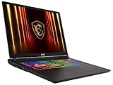 MSI Vector 17 HX AI Gaming-Laptop, 17' QHD+ 240 Hz Display, Intel Core Ultra 9 275HX, NVIDIA GeForce RTX 5080, 32 GB RAM, 2 TB SSD, Windows 11 Home, QWERTZ Tastatur, Cosmos Grau, A2XWIG-040