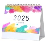 Kalender 2024–2025, Doppelspulenbindung, Tischkalender von Juli 2024 bis Dezember 2025, Büro-Schreibtischkalender, Planer