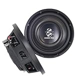 Ground Zero GZRW 250-D2 Flat 25cm Subwoofer 400W 2X 2Ohm, Einbautiefe: 85mm