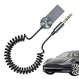 Kabelloser Audio-Receiver, Auto-Audio-Transmitter – Langreichweiten-Verbindungsgerät, Geräuschunterdrückung, Auto-Innenzubehör für Roadtrip, Geschäftsreisen